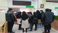 بازدید دانشجویان گروه های مختلف طبق برنامه ریزی قبلی