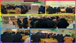 بازدید دانش‌آموزان دبیرستان تربیت  پایه دهم تجربی از کتابخانه مرکزی دانشگاه